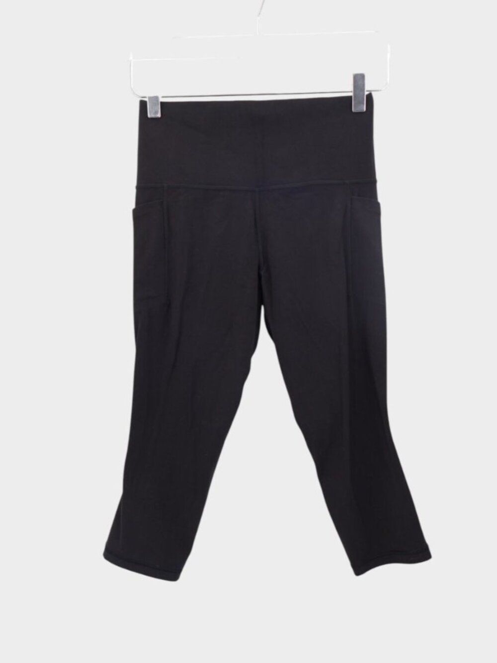 Athleta Salutation Stash Capri High Rise Tights Black Women's Size Small Petite
